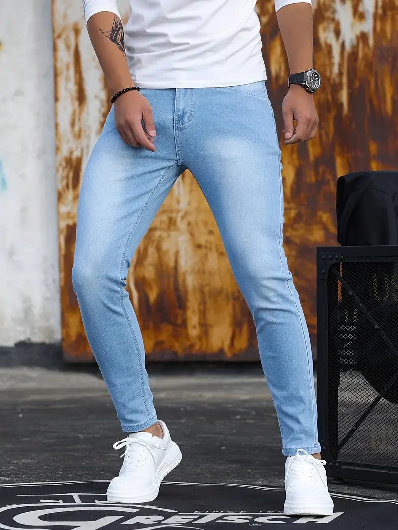 Heren Skinny Jeans Stretch Denim Comfortabel en Stylish
