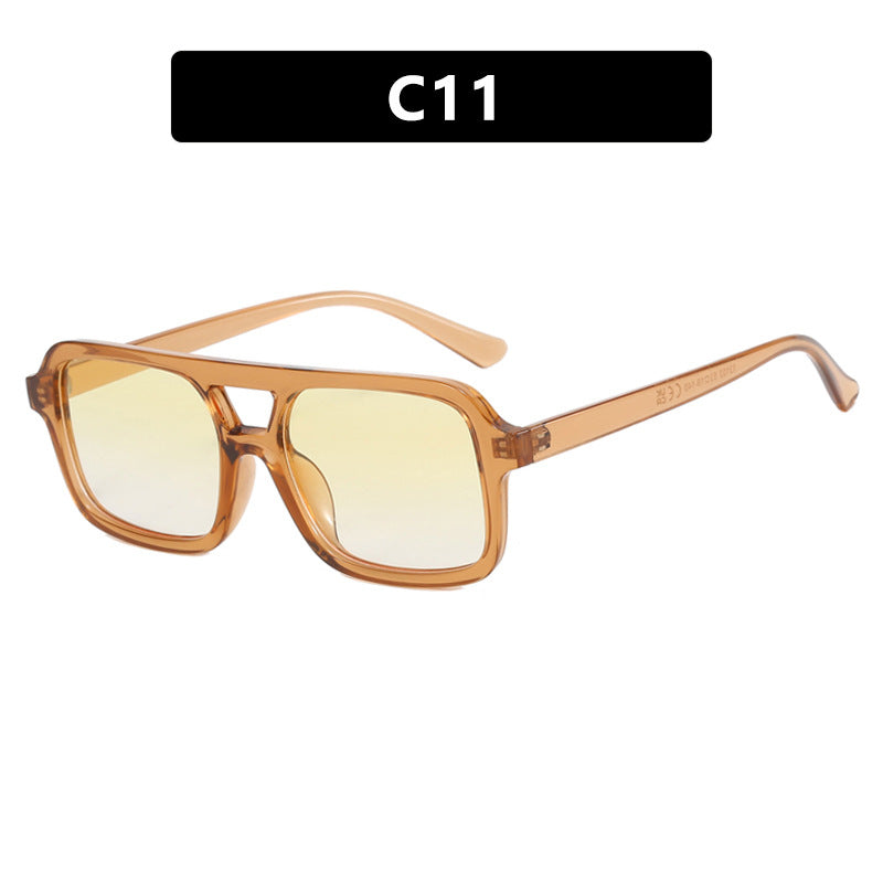 Dames Zonnebril Aviator Stijl Kleurige Lensen
