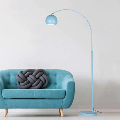 Vloerlamp Boogvorm Led Metaal Zwart Blauw Geel Roze Zilver Goud Dimbaar Woonkamer Slaapkamer