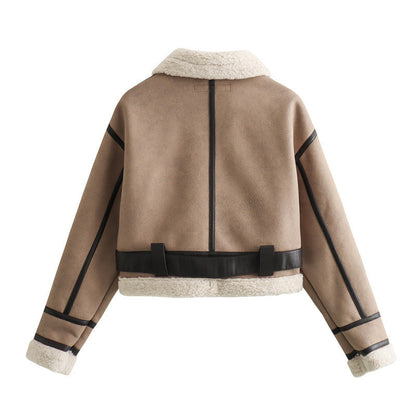 Dames Teddyjas Warme Pilotjas met Voering