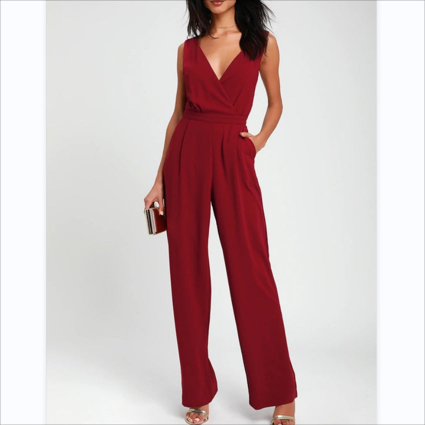 Dames Jumpsuit Elegante V-Hals Kant Rok - StudioMarella