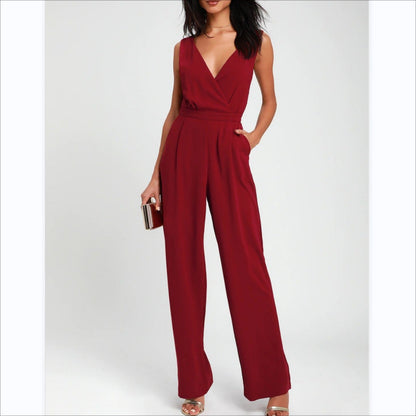 Dames Jumpsuit Elegante V-Hals Kant Rok - StudioMarella