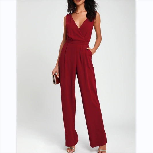 Dames Jumpsuit Elegante V-Hals Kant Rok - StudioMarella