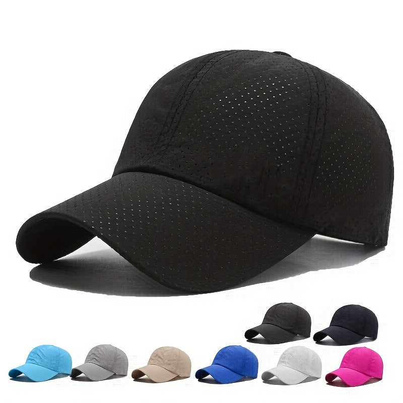 Sneldrogende Mesh Sportpet UV-Bescherming Ademend Outdoor Hardlopen Wandelen Fietsen Unisex Zomerpet