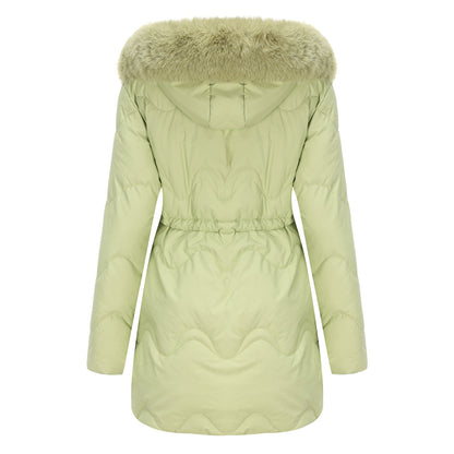 Dames Winterjas Warm en Gewatteerd met Afneembare Capuchon