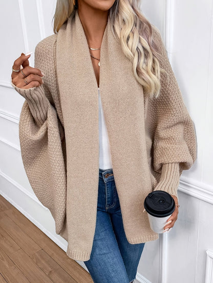 Damesvest Kasjmier Gebreid Warm Lange Mouwen Winter