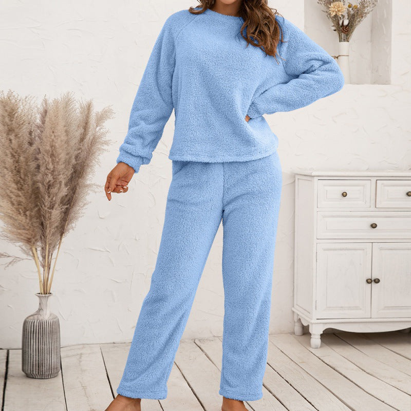 Zachte Pluche Loungepak Dames Huispak Comfy