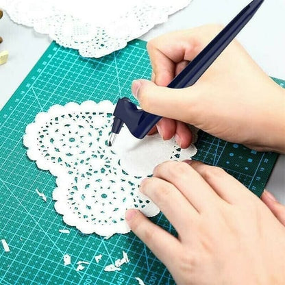 Precisie Snijgereedschap met 360° Draaibaar Lemmet voor Knutselen en Graveren
