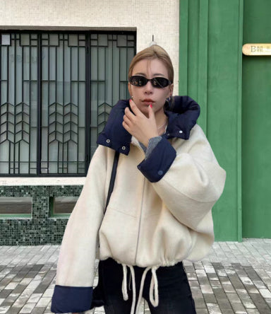 Dames Oversized Jas Capuchon Stoer en Stijlvol