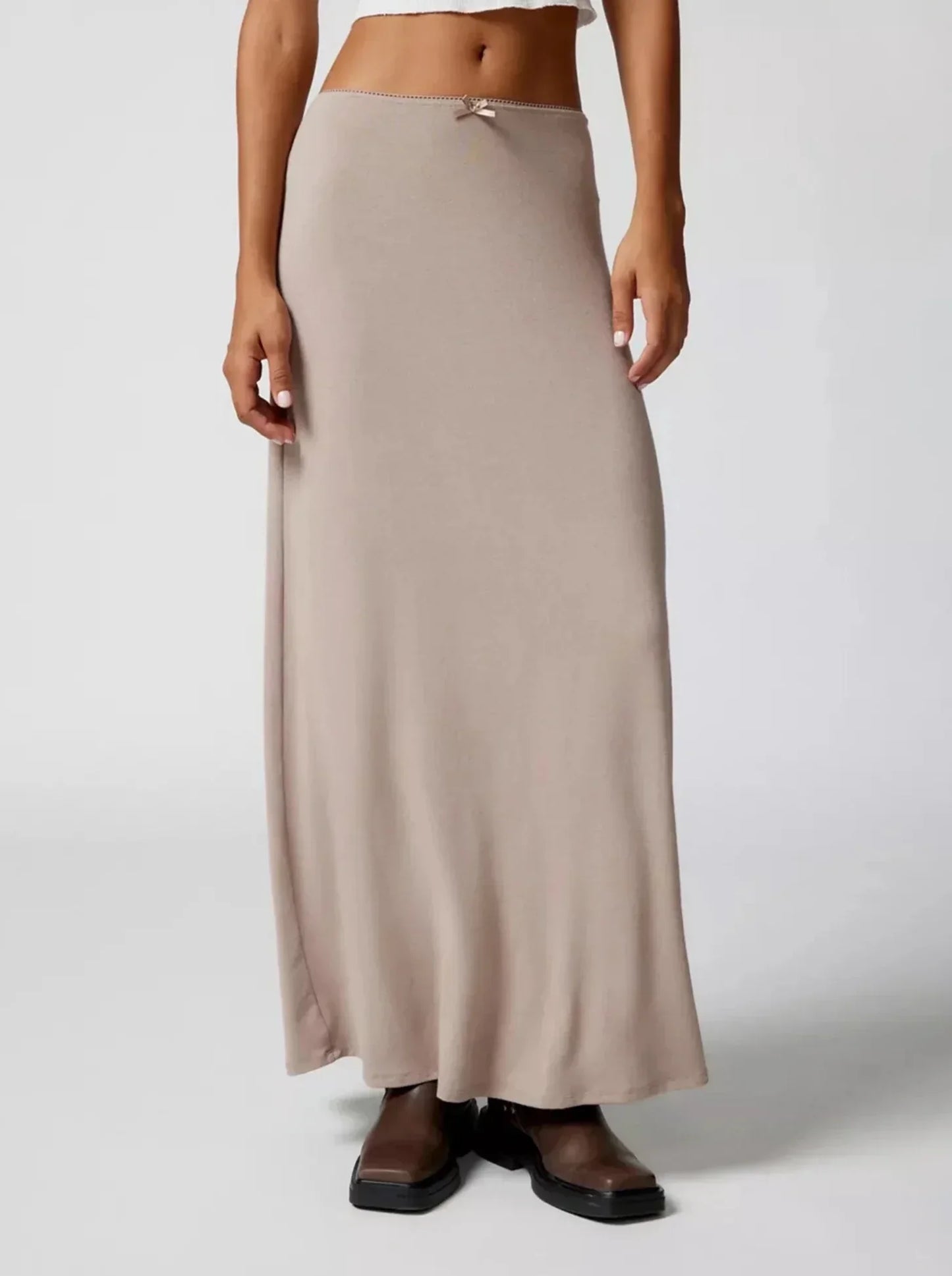 Vrouwelijke Maxi Rok Lange Vintage Jurk Stijl
