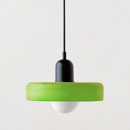 Moderne Hanglamp met Gekleurd Glas 25/35cm E27 Verstelbaar Minimalistisch Design