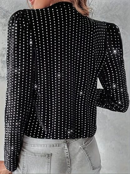 Dames Jas met Glitter Polka Dots