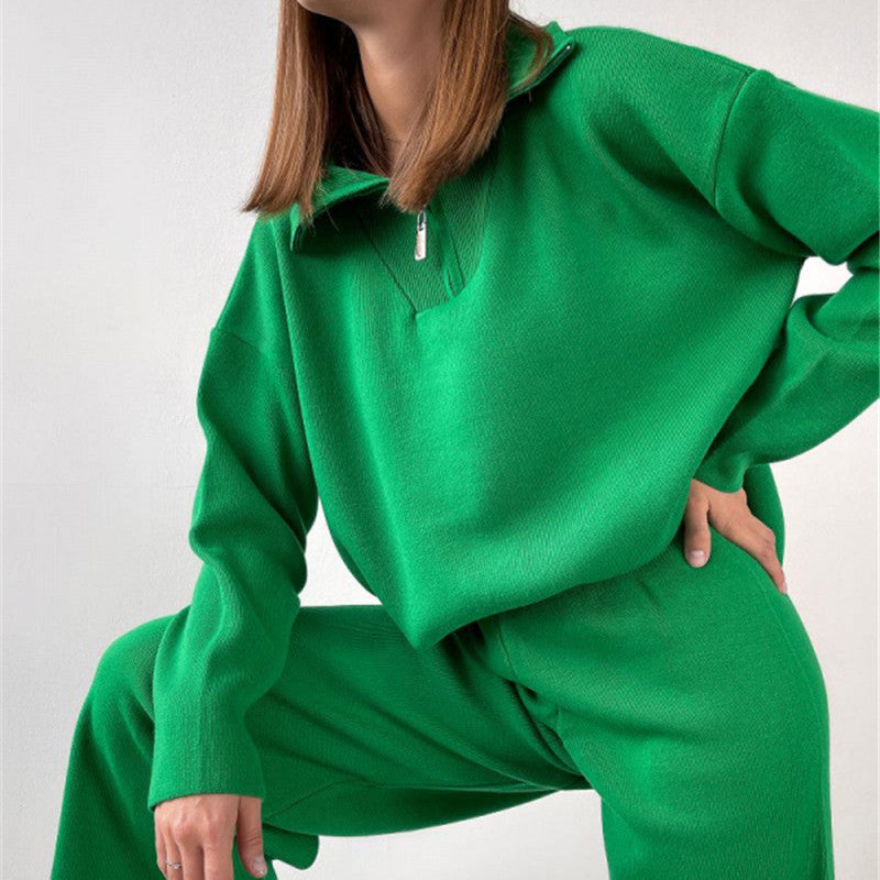 Dames Trui met Rits en Kraag Basis Trendy Collectie - StudioMarella