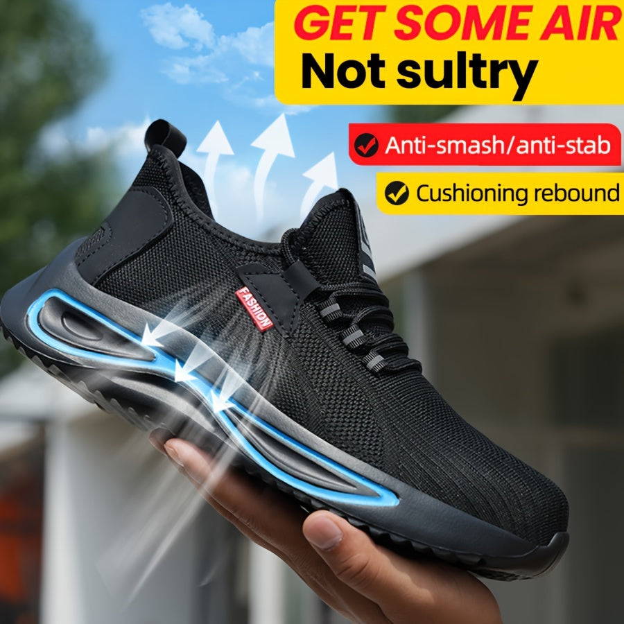 Werkschoenen voor Heren – Lichtgewicht met Stalen Neus en Antislip Zool