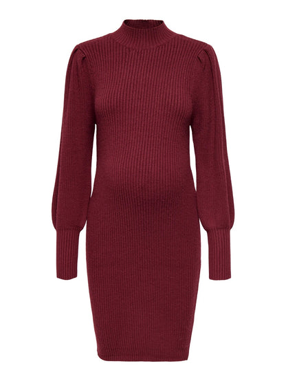 Zwangerschapsjurk Mini Damesjurk Hoge Hals Casual Stijl