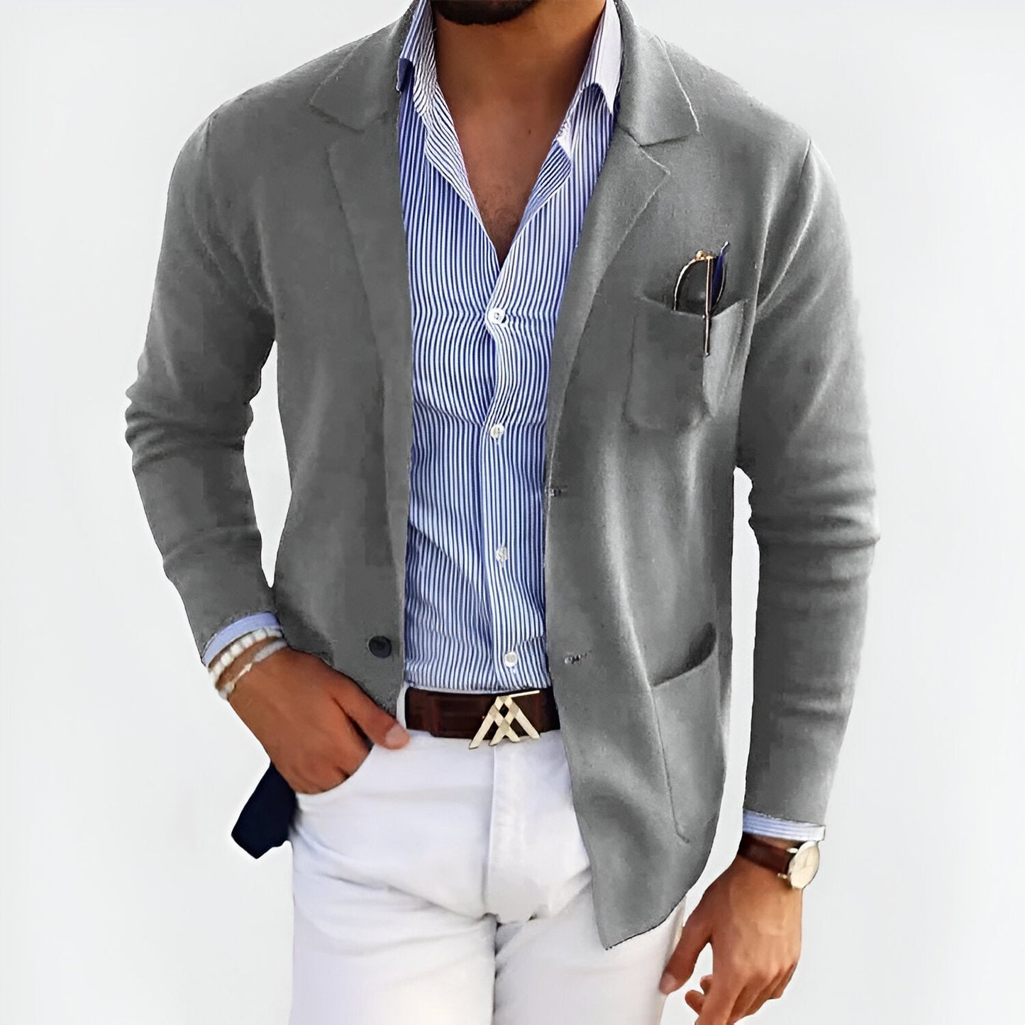 Heren Blazer Lichtgewicht Slim Fit - Zakelijke Blazer voor elke Gelegenheid