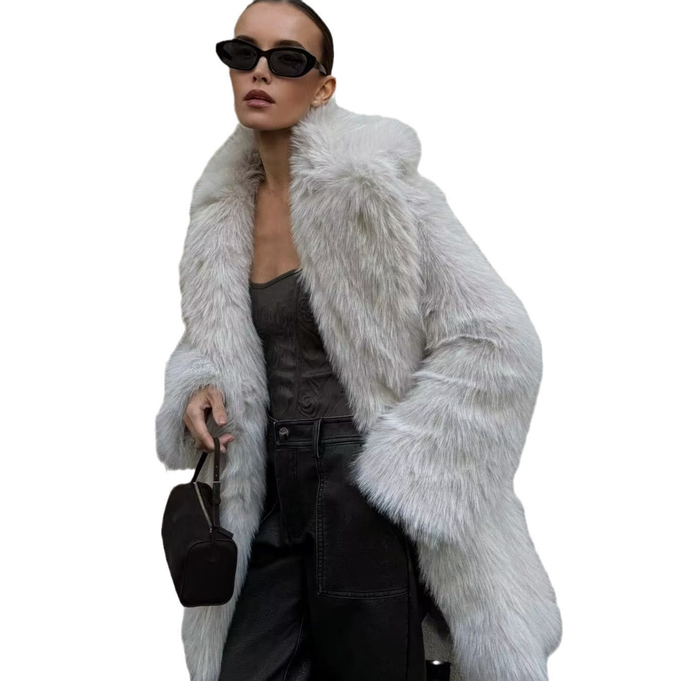 Dames Faux Fur Jas Stijlvol Luxe Warm en Elegante Look