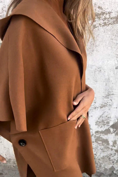 Oversized Cape Jas voor Dames Losvallend en Stijlvol