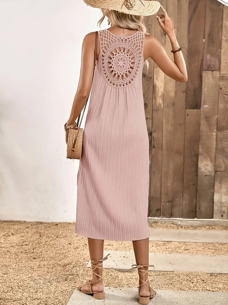 Vrouwelijke Zomerjurk Tankjurk Open Rug voor Vrouwen