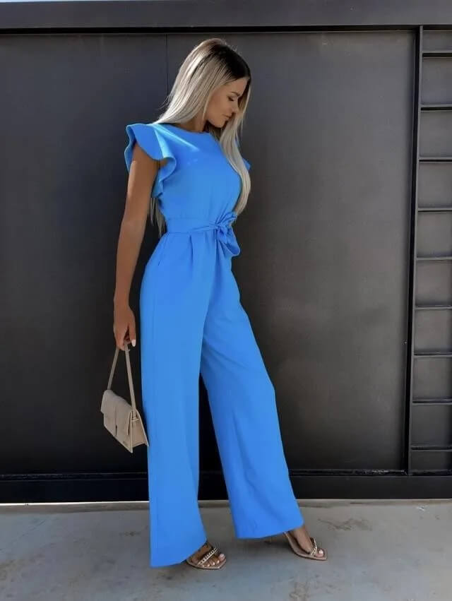 Vrouwelijke Jumpsuit Comfortabele Zomerjurk Elegante Stijl