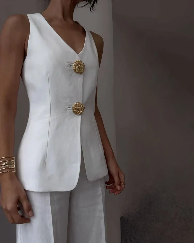 Dames Gilet Zonder Mouwen Modern Design