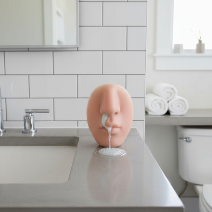 Humoristische Neuszeeppomp — Wandmontage Zeepverdeler met Realistisch Neusontwerp voor Grappige Sfeer