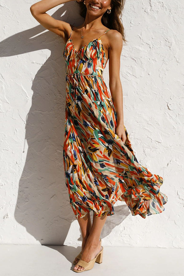 Vrouwen Zomerjurk Midi Veelkleurig Jurk Zomerkleding