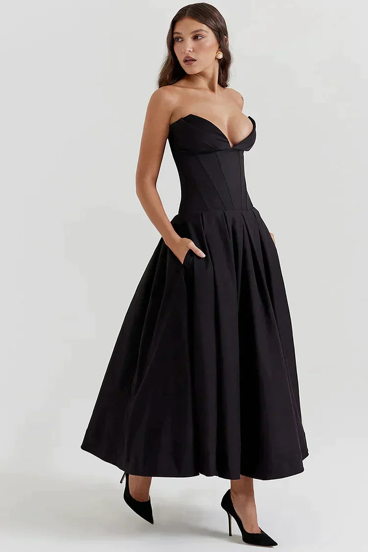 Elegante Strapless Jurk voor Vrouwelijke Schoonheid