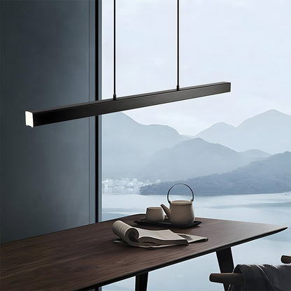 Verumo Hanglamp LED Metaal Zwart Keukeneiland Eettafel Moderne Verlichting Lineaire Hanglamp