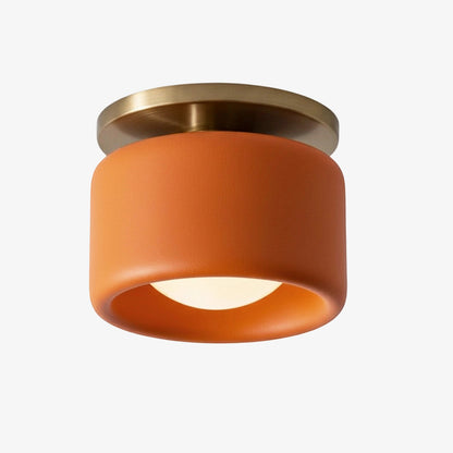 Porseleinen Plafondlamp met Strakke Montage – Moderne Lage Profiellamp Keramiek Opbouwverlichting