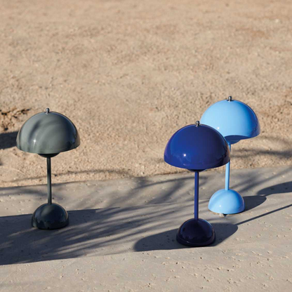 Tafellamp paddenstoel LED USB oplaadbaar draadloos nachtkastje bureau sfeerlicht interieur