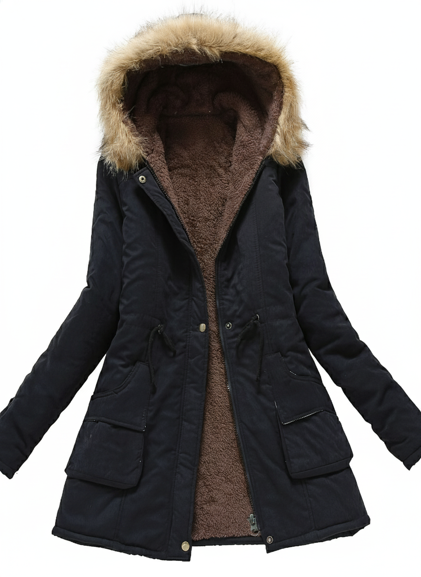 Dames Winterjas Parka met Capuchon Warm en Waterdicht