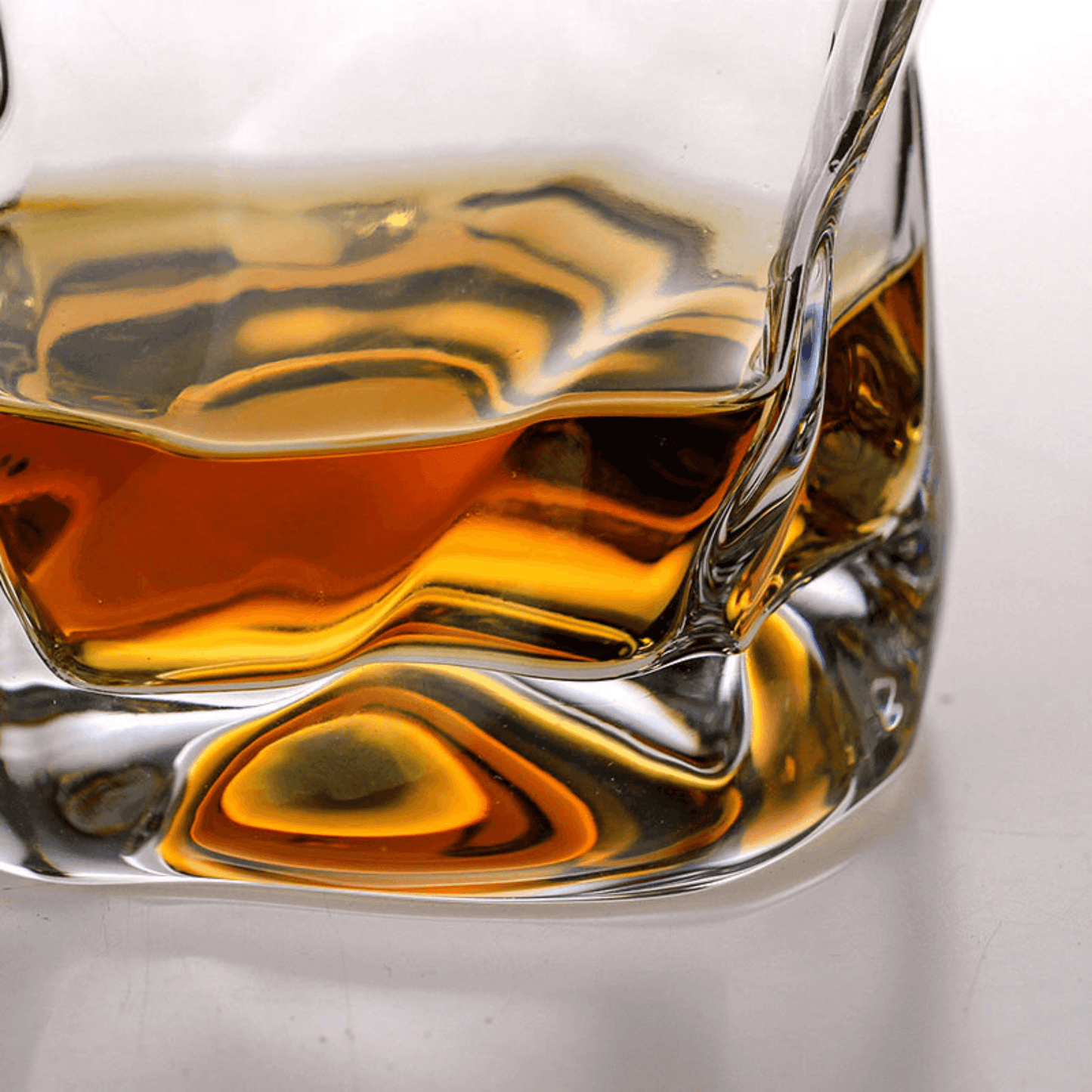 Whiskeyglas Edo Kiriko Japans Kristal Crumple Design Houten Geschenkdoos Handgemaakt