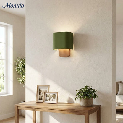 Stoffen Wandlamp met Metalen Fitting voor Leeslicht Slaapkamer