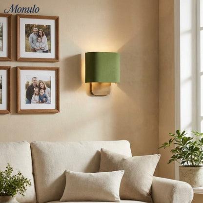 Stoffen Wandlamp met Metalen Fitting voor Leeslicht Slaapkamer