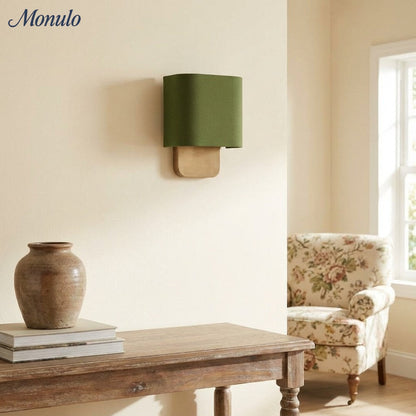 Stoffen Wandlamp met Metalen Fitting voor Leeslicht Slaapkamer
