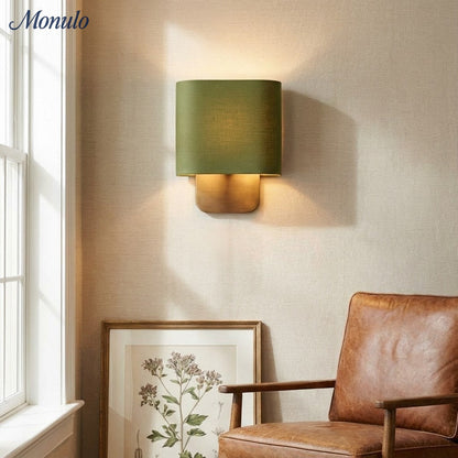 Stoffen Wandlamp met Metalen Fitting voor Leeslicht Slaapkamer