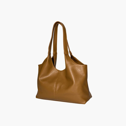 Vegan Schoudertas Dames Leren Look Ruim Tote Tas