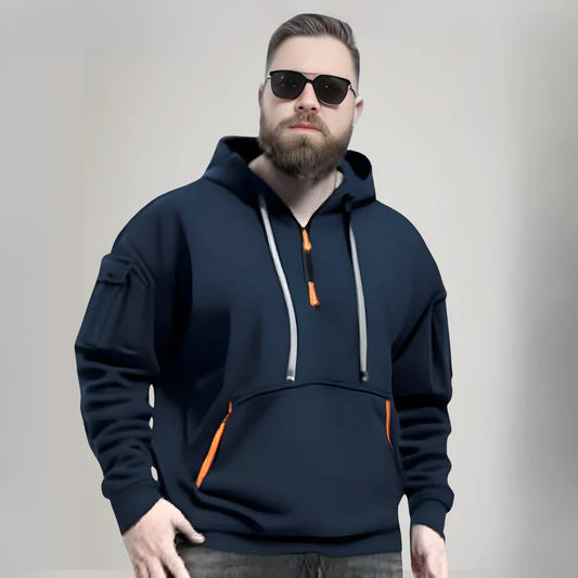 Enzo | Elegante Fleece Trui met Kap - StudioMarella
