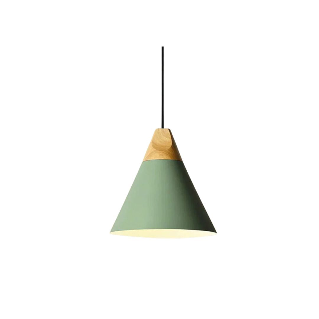 Hanglamp Hout Aluminium E27 Kleurrijk Eetkamer Woonkamer Keuken Designlamp Modern