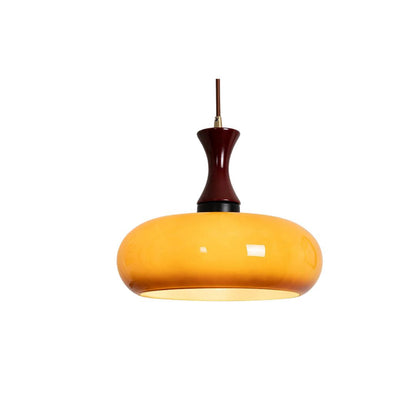 Hanglamp Glas Hout E27/E26 Woonkamer Eetkamer Slaapkamer Retro Vintage Verlichting
