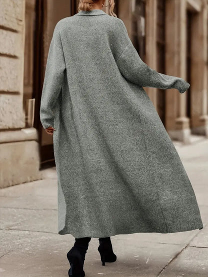 Dames Wollen Vest Warm Met Lange Mouwen