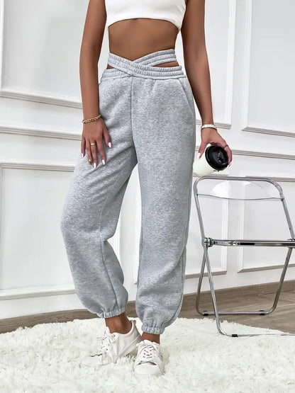 Dames Joggingbroek Zacht en Comfortabel Effen Gebreid