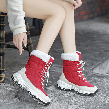 Dames Winterboots Zachte Voering Warm Met Veters