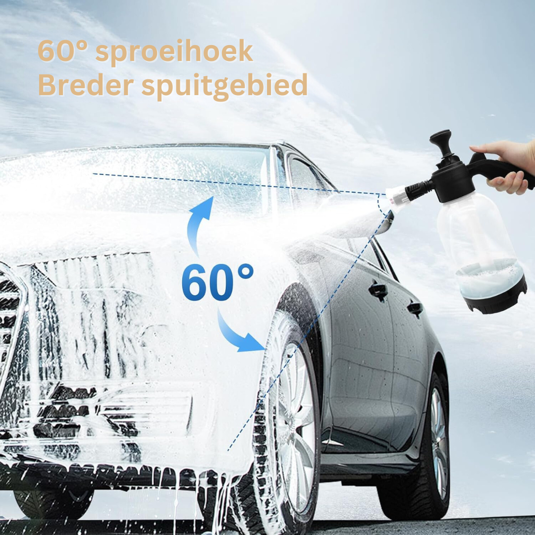 Schuimsproeier voor Autoreiniging – 3 Spuitkoppen voor Dieptereiniging – Wit of Zwart