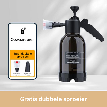 Schuimsproeier voor Autoreiniging – 3 Spuitkoppen voor Dieptereiniging – Wit of Zwart