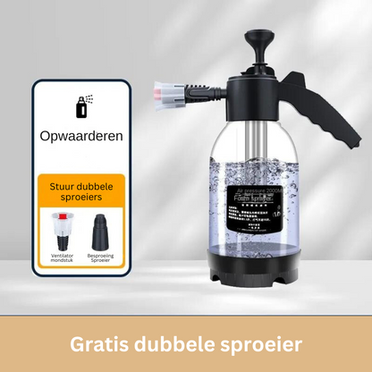 Schuimsproeier voor Autoreiniging – 3 Spuitkoppen voor Dieptereiniging – Wit of Zwart