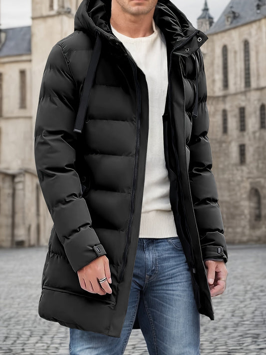 Heren Winterjas Warm met Capuchon en Grote Taszakken - StudioMarella