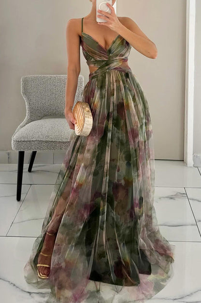 Lange Bloemenjurk voor Dames Zomerjurk Vrouw