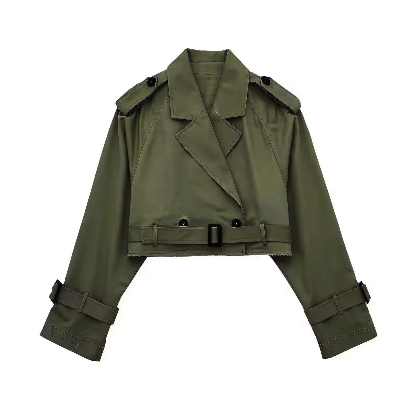 Dames Trenchcoat Kort Waterdicht Stijlvol
